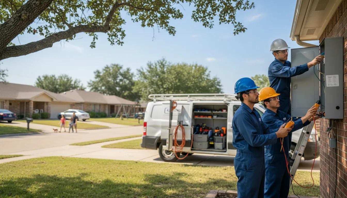 Certified electrician providing emergency electrical services in Archie, MO
